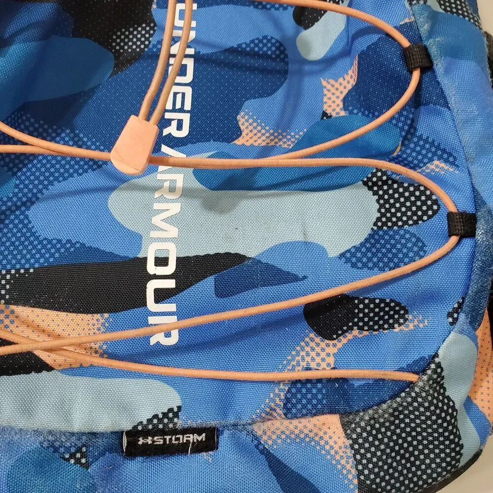 Under Armour UA Storm Hustle Backpack Blue & Peach Camo Unisex